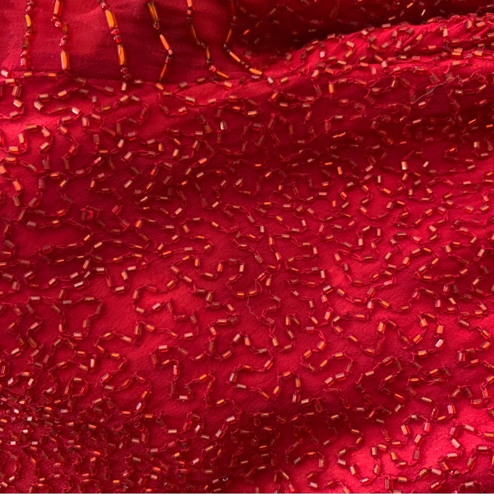 Scala Red beaded Evening Gown - Picture 13 of 16